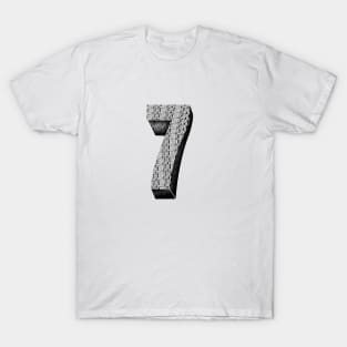 'Lucky Number 7' Awesome Lucky Number Gift T-Shirt